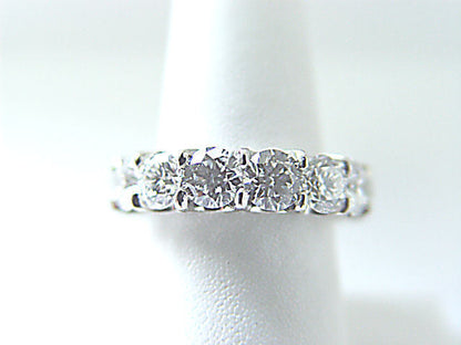 DIAMOND 15 ROUND BR SHAPE ETERNITY BAND COMMON PRONG U BASKET DIAMOND BAND