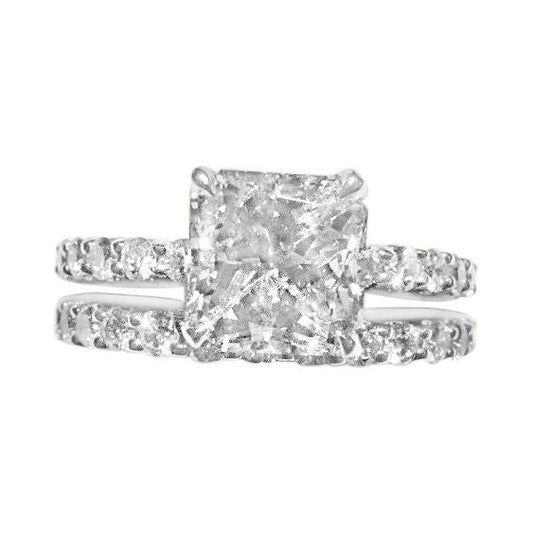 EGL CERTIFIED RADIANT DIAMOND E COLOR SI2 CLARITY WITH DIAMOND BAND AND SIDE SET