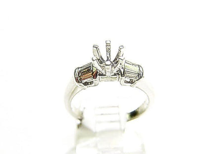 DIAMOND 6 TAPERED BAGUETTE SETTING 6 PRONG FOR A 6.70MM DIAMOND