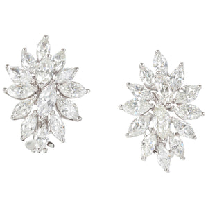 Diamond earring G color VS clarity marquise cut diamond 5.88 ct total weight