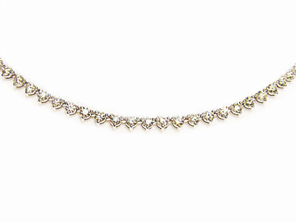 DIAMOND 60 ROUND BR SHAPE 3 PRONG SET FRONT SET NECKLACE