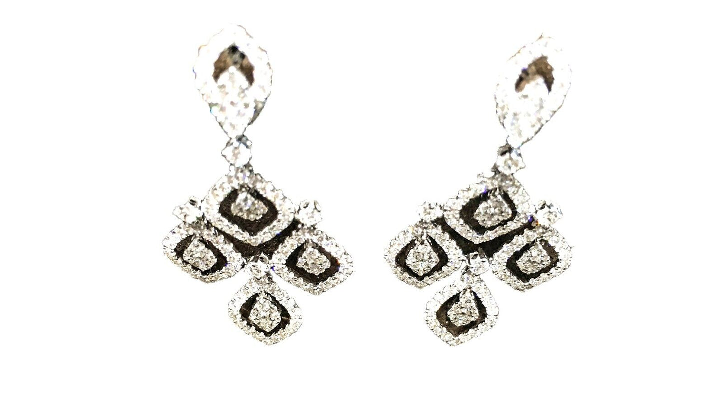 DIAMOND ROUND BRILLIANT SHAPE EARRING