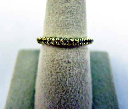 YELLOW SAPPHIRE ALL AROUND SET ETERNITY BAND