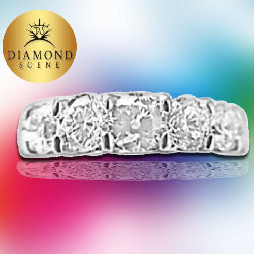 DIAMOND 15 ROUND BR SHAPE ETERNITY BAND COMMON PRONG U BASKET DIAMOND BAND