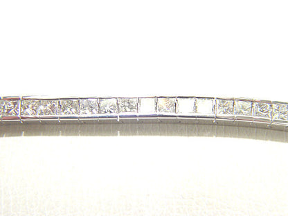 DIAMOND 62 PRINCESS SHAPE CHANNEL SET DIAMOND BRACELET