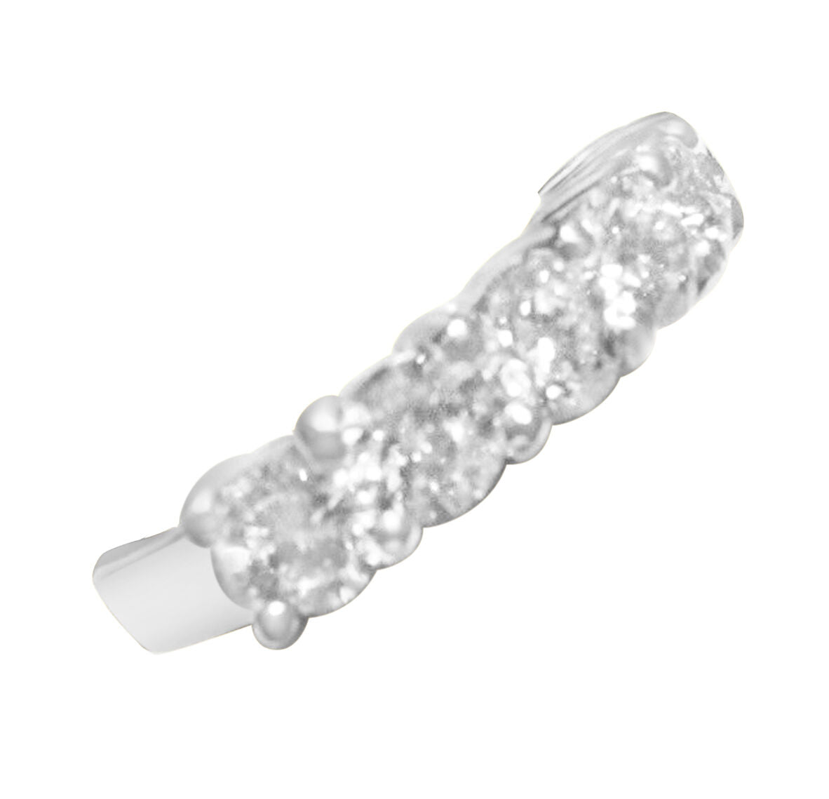 DIAMOND 5 ROUND BR SHAPE COMMON PRONG SET BAND TOP SET DIAMOND ANNIVERSARY BAND
