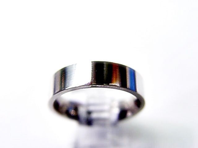 PLATINUM POLISHED FLAT EDGE PLATINUM WEDDING BAND