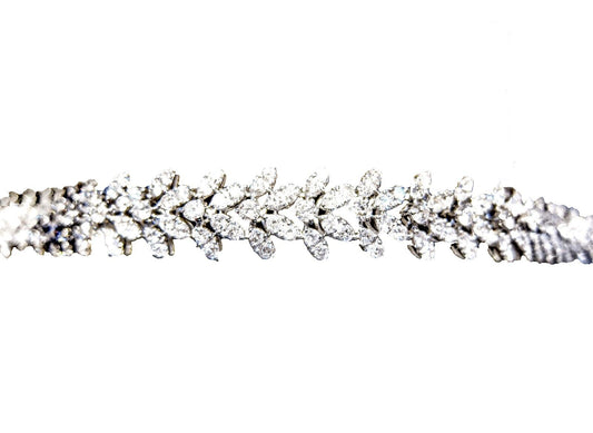 DIAMOND ALL ROUND BRILLIANT SHAPE PRONG SET DIAMOND SET BRACELET