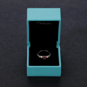 Goron's Ruby Ring Spiritual Stone Link Cosplay 925 Sterling Silver Engagement Ring