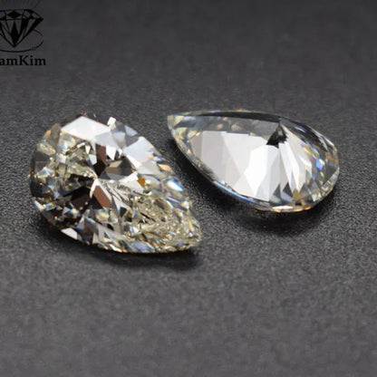 Brilliant Cut Pear Cut 12x 16mm 8.50 Carat EF Genuine White VVS Loose Moissanite Gemstone
