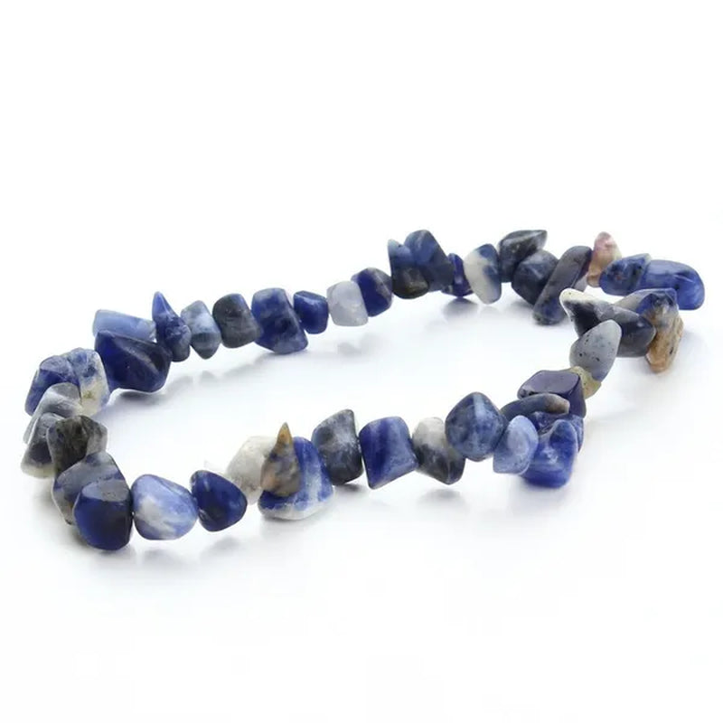 12pcs Gravel Natural Stone Bracelets For Women Amethyst Labradorite Beads Bangles Turquoise Rose Quartz Pulseiras Femininas