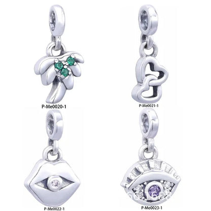 925 Sterling Silver Me Collection Dangle Charm For Me Link Bracelet