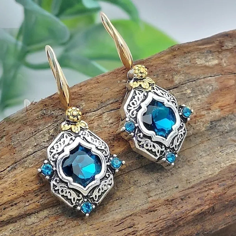 Exquisite Sapphire Earrings Zircon Earrings Dangle Earrings Drop Earrings Diamond Earrings Ladies Fashion Earrings Wedding Party Earrings