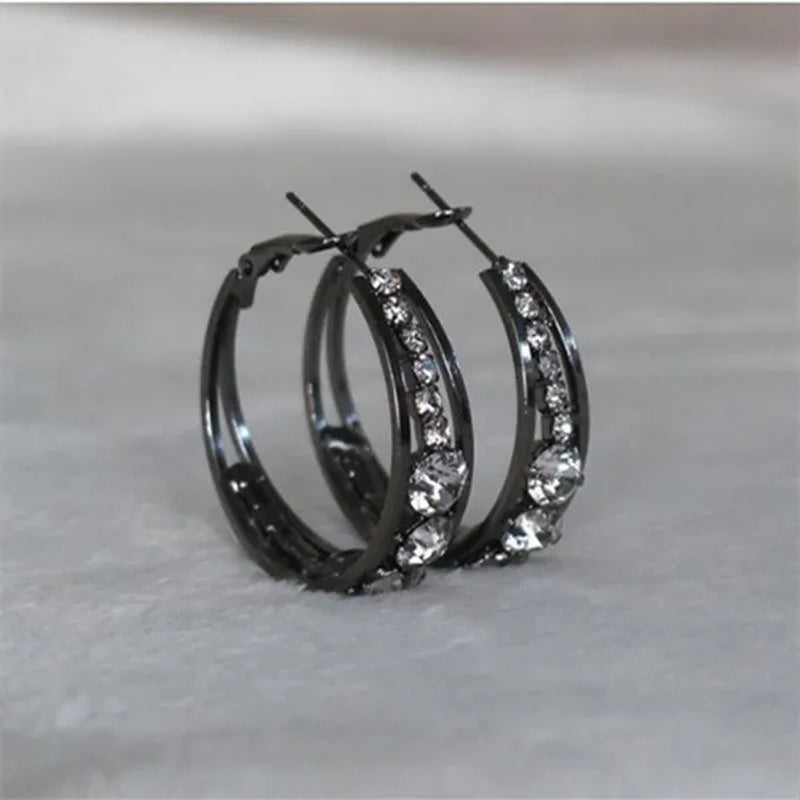 New Exquisite fashion female jewelry Sterling Silver  Diamond Earrings romantic Valentine's Day gift engagement Earrings wedding Earrings anniversary women's jewelry