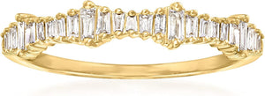 0.20 Ct. T.W. Baguette Diamond Ring in 14Kt Gold