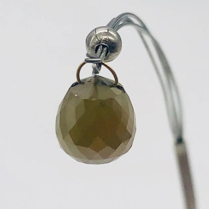 3.43Cts Bi-Color Diamond Briolette 18K Pendant | 8X7Mm |