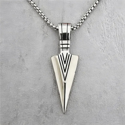 Men's Fashion Jewelry Black Gold Silver Color Pendant Long Chain Necklace Mens Necklaces