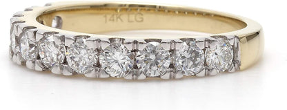 14K Yellow Gold Lab-Grown Diamond Wedding Ring Band (1.00 Cttw, F-G Color, VS-SI Clarity)