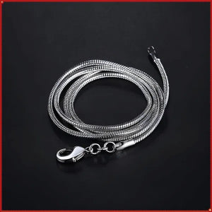 Stacked Jewelry 2mm Snake Chain Gold Plated 925 Sterling Silver Necklace for Women