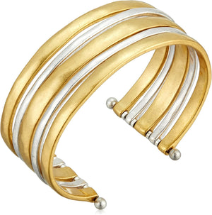 Two Tone Cuff Bracelet
