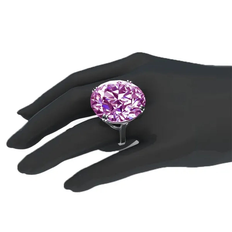 Natural White Sapphire Engagement Ring Size 6,7,8,9,10
