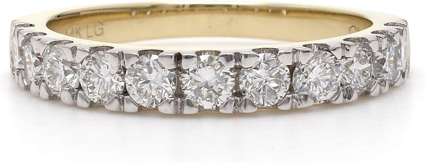 14K Yellow Gold Lab-Grown Diamond Wedding Ring Band (1.00 Cttw, F-G Color, VS-SI Clarity)