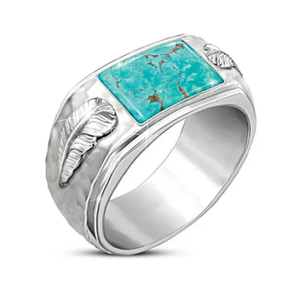 Sedona Canyon 925 Sterling Silver Genuine Turquoise Mens Ring Jewelry Accessories