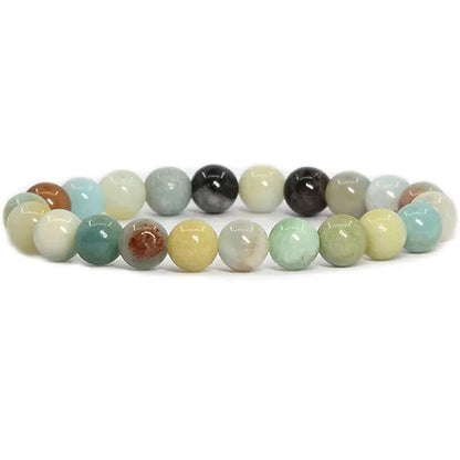 6mm 8mm Natural Stone Chakra Beaded Charm Bracelets Tiger Eye Amethyst Lapis Lazuli Healing Beads Bracelet Women Yoga Jewelry