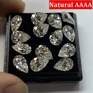 Natural Brilliant Pear Cut 14.00 X 16.00Mm 8.50~9.00 Carat EF Genuine White VVS Loose Moissanite Gemstone