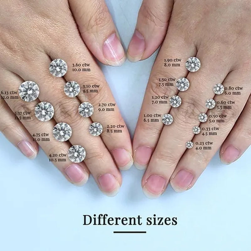 Moissanite Jewelry round Brilliant Cut Diamonds in Bulk