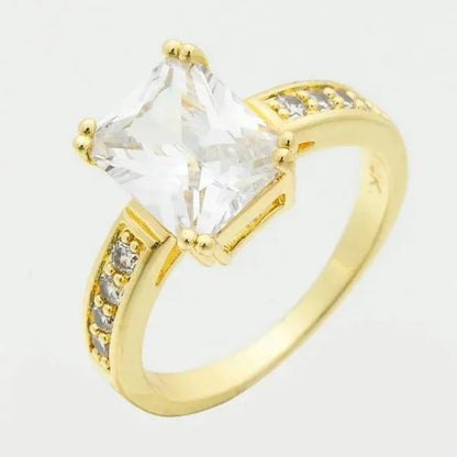 6-Color Natural 3.58CT White/Alexandrite/Sapphire/Pink/Emerald/Ruby Diamond 14K Yellow Gold Ring Size 6-10
