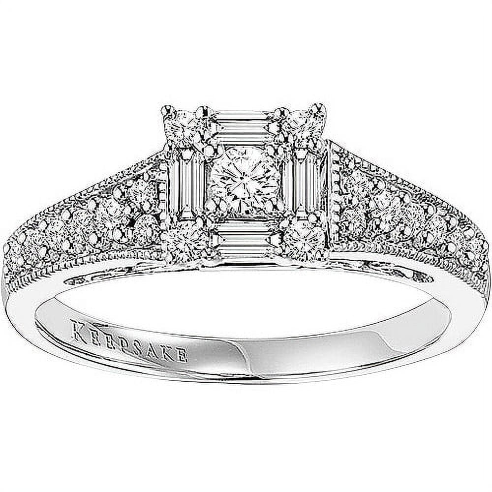 1/2 Carat T.W. Diamond "Sincerity" Women'S Engagement Ring in 10K White Gold by