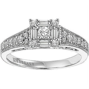 1/2 Carat T.W. Diamond "Sincerity" Women'S Engagement Ring in 10K White Gold by