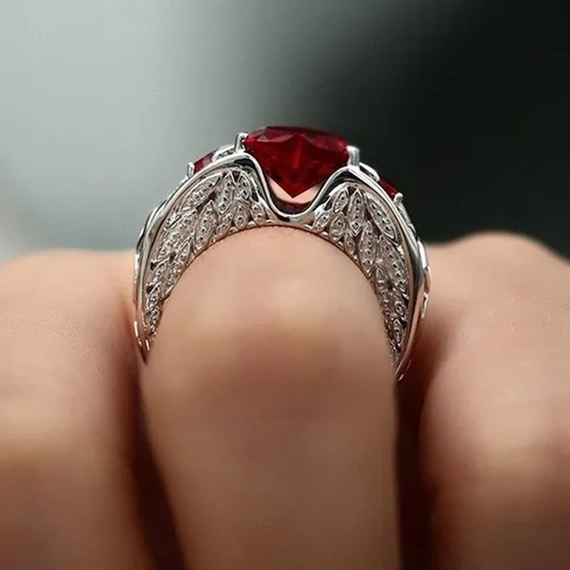 New Exquisite Women'S Fashion Couple'S Ring 925 Sterling Silver Natural Morganite Diamond Ring Anniversary Gift Engagement Bridal Wedding Jewelry Rings for Women Size 5-10