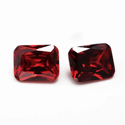 Unheated 10.00 Cts Natural Mined 10mmx12mm Sri-Lanka Ruby Emerald Rectangle Cut VVS Gem