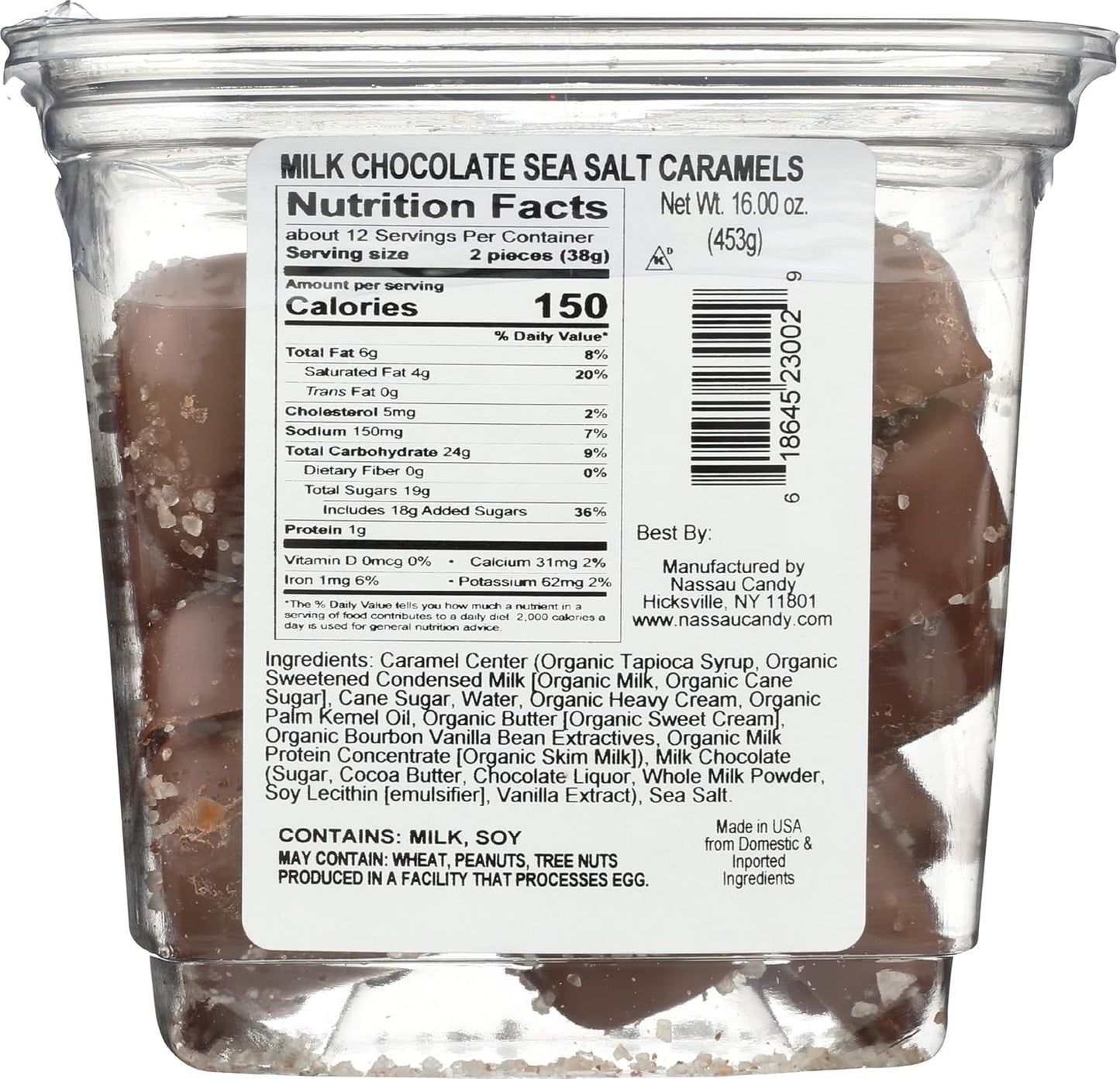 Milk Chocolate Sea Salt Caramels, 16 OZ