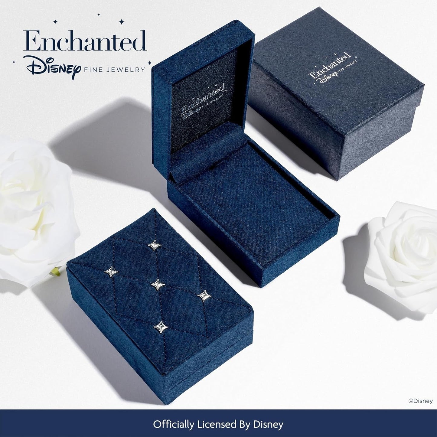 Enchanted Disney Fine Jewelry 14K Rose Gold over Sterling Silver with 1/10 CTTW Diamonds and Rose De France Briolette Rapunzel Pendant Necklace