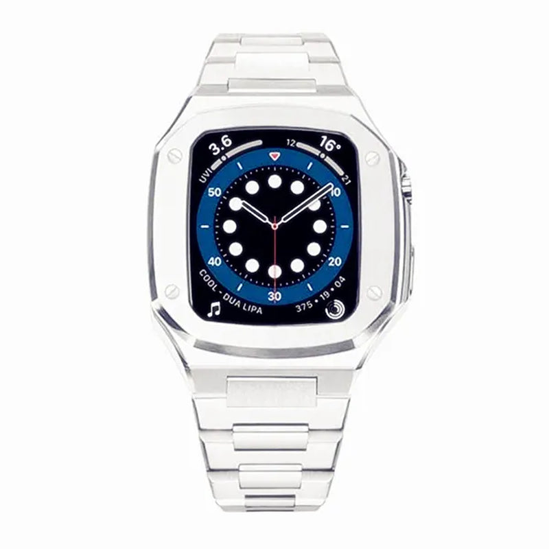 Metal Case for Apple Watch Steel Protective Case Shell Cover Strap with Band Bracelet For Apple Watch Series 9 8 7 6 SE 5 For Iwatch Series 9 8 7 6 44mm 45mm