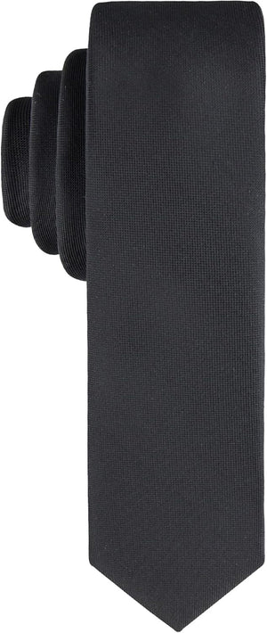 Men’S Black Solid and Pattern Neckties – Standard and Extra Long Sizes