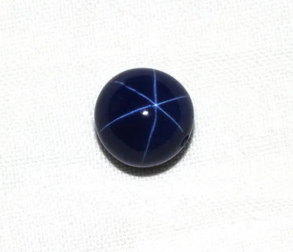 1PCS 4mm 6mm 7mm 10mm 12mm Natural Ruby Star Sappire 6 Buds Circular Cabochon Ring Size Loose Gemstone Star Gem for Diy Ring Pendant Earings Necklace