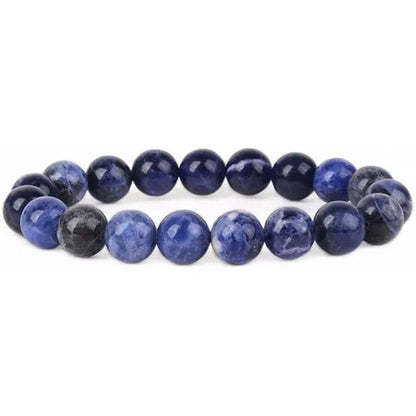 6mm 8mm Natural Stone Chakra Beaded Charm Bracelets Tiger Eye Amethyst Lapis Lazuli Healing Beads Bracelet Women Yoga Jewelry