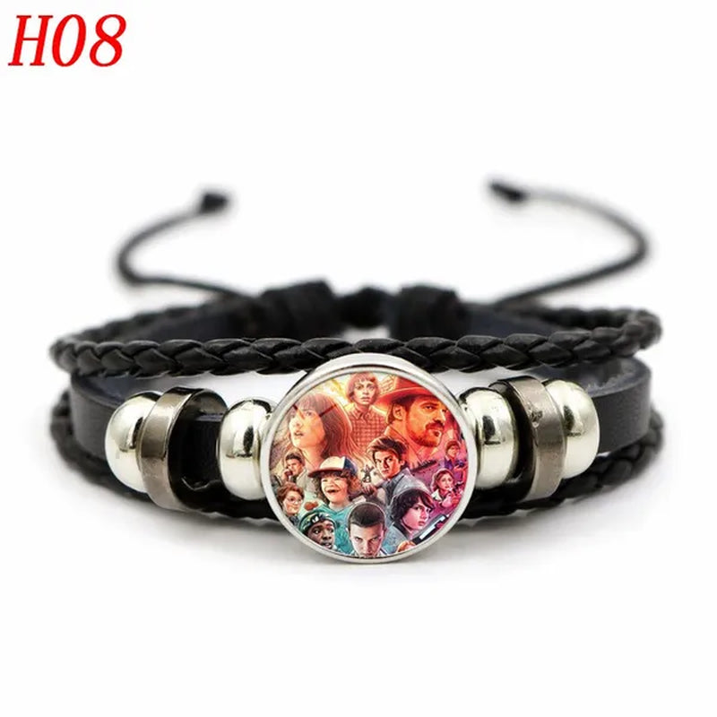 12 Styles Stranger Things 4 Hellfire Club Time Gem Bracelets & Bangles for Unisex Women Men Fashion Jewelry Gifts - WORLD TIME VISITS