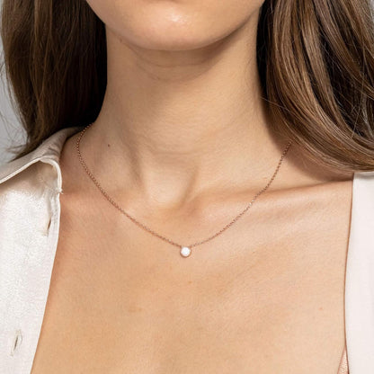 14K Gold Plated Created Opal Necklace | Opal Necklaces for Women