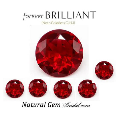 Large Cut Ruby Unheated 10.50 Cts Natural Mined 11.0Mm Sri-Lanka Garnet Ruby Pigeon Red round Cut VVS Loose Gem