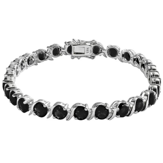 Onyx Bracelet in Sterling Silver