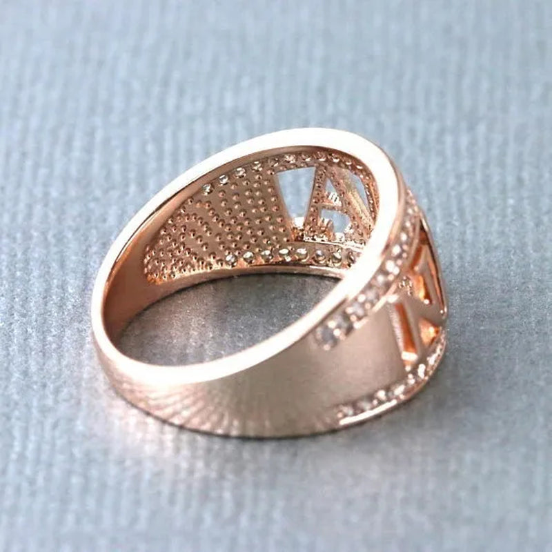 Gift Delicate Nana Ring Brass Cubic Zirconia Diamond Jewelry Grandmother Christmas Gift Birthday Gift