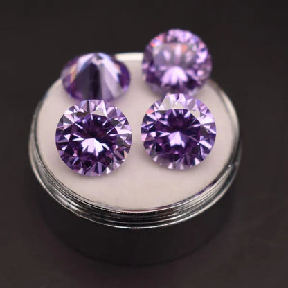 Round brilliant diamond-cut Moissanite bulk jewelry