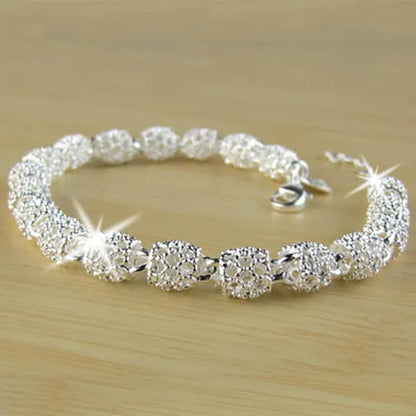 Exquisite Women's 925 Sterling Silver Fashion Bracelet