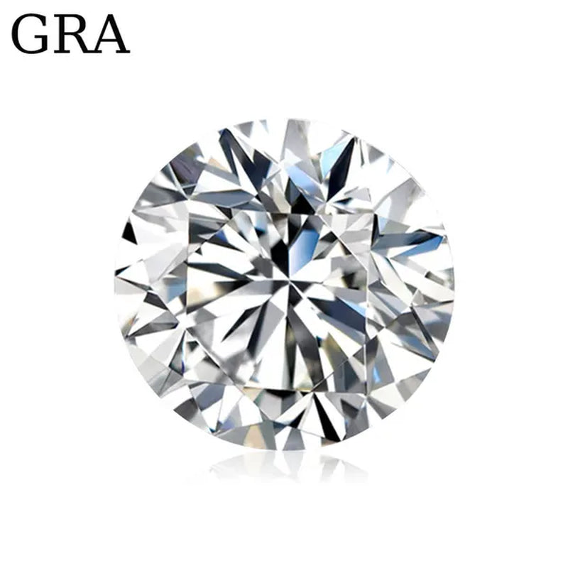 HOLYCOME 100% Genuine Loose Gemstones Moissanite Stones GRA 3Ct DEFIJ Color VVS1 Lab Diamond Stone Excellent Cut for Diamond Ring in Bulk Gem
