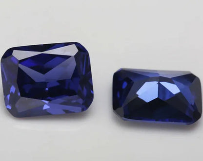 Natural Emerald Blue Sapphire 20ct 12x16mm Faceted Cut AAAAA VVS Loose Gemstone